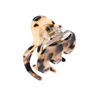 Frau Retro Leopard Acetatplatten Haarkrallen main image 3