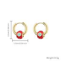 Casual Simple Style Classic Style Heart Shape Eye Flower Stainless Steel Titanium Steel Plating Inlay Resin Zircon Gold Plated Bracelets Earrings main image 8