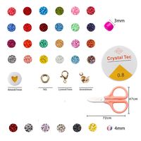 1 Set Plastic Glass Letter Star Solid Color Beads main image 3