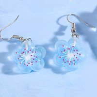 1 Pair Casual Cute Flower Resin Drop Earrings sku image 2