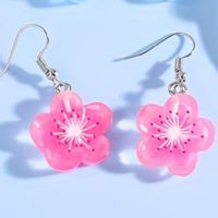 1 Pair Casual Cute Flower Resin Drop Earrings sku image 3