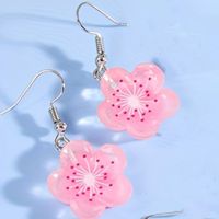 1 Pair Casual Cute Flower Resin Drop Earrings sku image 4