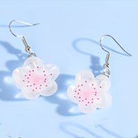 1 Pair Casual Cute Flower Resin Drop Earrings sku image 5