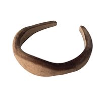 Women's Sweet Solid Color Suede Hair Band main image 6