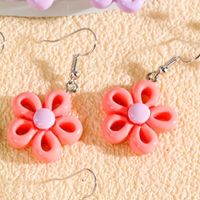 1 Pair Casual Flower Resin Drop Earrings sku image 1