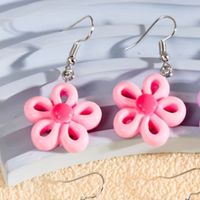 1 Pair Casual Flower Resin Drop Earrings sku image 2