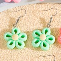 1 Paire Décontractée Fleur Résine Boucles D'oreilles sku image 4