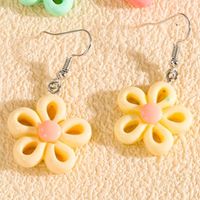 1 Pair Casual Flower Resin Drop Earrings sku image 5