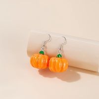 1 Pair Casual Cute Pumpkin Resin Drop Earrings main image 3