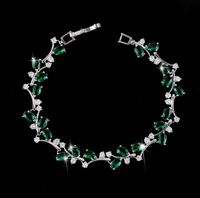 Elegant Simple Style Wreath Copper Zircon White Gold Plated Bracelets main image 4