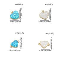 1 Piece Simple Style Heart Shape Rectangle Copper Jewelry Accessories main image 3