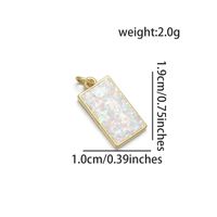 1 Pièce Style Simple Forme De Cœur Rectangle Le Cuivre Bijoux Accessoires sku image 8