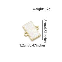 1 Piece Simple Style Heart Shape Rectangle Copper Jewelry Accessories sku image 2