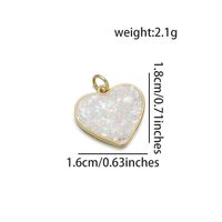 1 Piece Simple Style Heart Shape Rectangle Copper Jewelry Accessories sku image 10