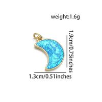 1 Piece Simple Style Star Moon Copper Pendant Jewelry Accessories sku image 7