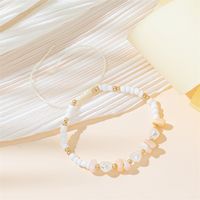 Lässig Einfacher Stil Irregulär Perlen Glas Seil Flechten Frau Kordelzug Armbänder sku image 4