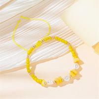Lässig Einfacher Stil Irregulär Perlen Glas Seil Flechten Frau Kordelzug Armbänder sku image 3