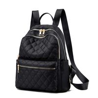 Women's Large Capacity Fashionable Diamond Casual Outdoor Oxford Cloth Backpack sku image 3