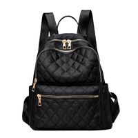 Women's Large Capacity Fashionable Diamond Casual Outdoor Oxford Cloth Backpack main image 2