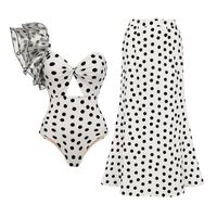 Women's Elegant Lady Polka Dots 2 Pieces Set One Piece Swimwear main image 1