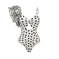 Women's Elegant Lady Polka Dots 2 Pieces Set One Piece Swimwear main image 2
