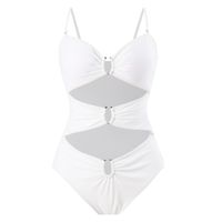 Women's Basic Lady Solid Color 1 Piece One Piece Swimwear main image 2