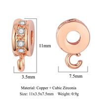 1 Piece Copper Zircon Geometric Jewelry Buckle Simple Style main image 3