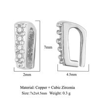 1 Piece Copper Zircon Geometric Jewelry Buckle Simple Style main image 2