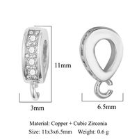 1 Piece Copper Zircon Geometric Jewelry Buckle Simple Style sku image 10