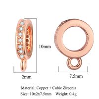 1 Piece Copper Zircon Geometric Jewelry Buckle Simple Style sku image 21