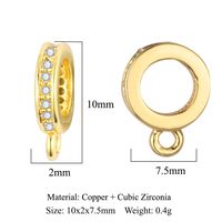 1 Piece Copper Zircon Geometric Jewelry Buckle Simple Style sku image 20
