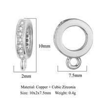 1 Piece Copper Zircon Geometric Jewelry Buckle Simple Style sku image 19