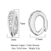 1 Piece Copper Zircon Geometric Jewelry Buckle Simple Style sku image 7