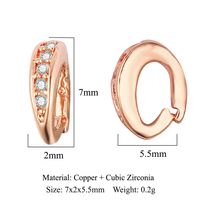 1 Piece Copper Zircon Geometric Jewelry Buckle Simple Style sku image 9
