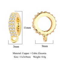 1 Piece Copper Zircon Geometric Jewelry Buckle Simple Style sku image 23