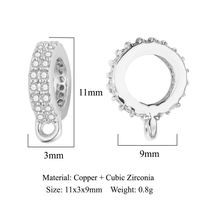 1 Piece Copper Zircon Geometric Jewelry Buckle Simple Style sku image 22