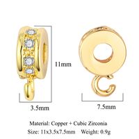 1 Piece Copper Zircon Geometric Jewelry Buckle Simple Style sku image 17
