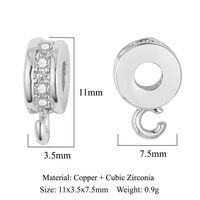 1 Piece Copper Zircon Geometric Jewelry Buckle Simple Style sku image 16