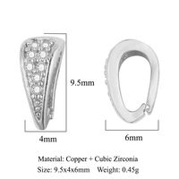 1 Piece Copper Zircon Geometric Jewelry Buckle Simple Style sku image 13