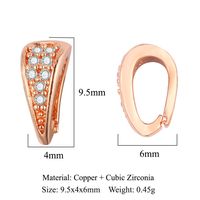 1 Piece Copper Zircon Geometric Jewelry Buckle Simple Style sku image 15