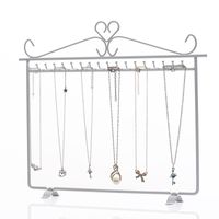 Simple Style Solid Color Iron Jewelry Rack sku image 1