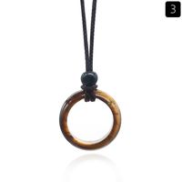 Simple Style Round Crystal Unisex Solitaire Necklace sku image 3