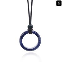 Simple Style Round Crystal Unisex Solitaire Necklace sku image 6
