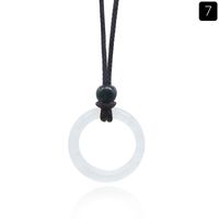 Simple Style Round Crystal Unisex Solitaire Necklace sku image 7