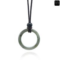 Simple Style Round Crystal Unisex Solitaire Necklace sku image 10