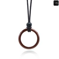 Simple Style Round Crystal Unisex Solitaire Necklace sku image 15
