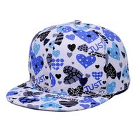 Femmes Style Simple Forme De Cœur La Plume Fleur Avant-toit Plat Casquette De Baseball sku image 2