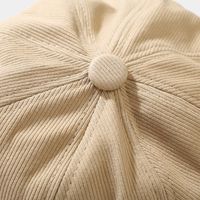 Women's Simple Style Solid Color Curved Eaves Beret Hat main image 2