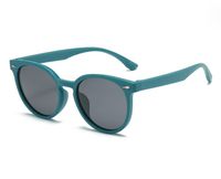 Simple Style Solid Color Tac Round Frame Full Frame Kids Sunglasses sku image 2