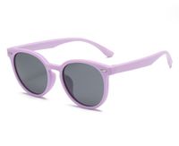 Simple Style Solid Color Tac Round Frame Full Frame Kids Sunglasses sku image 6